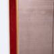 Large Red Velvet Bronze wall Mirror 1960s Italy Status: