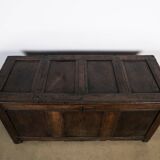 Paneled and Carved Oak Chest or Coffer