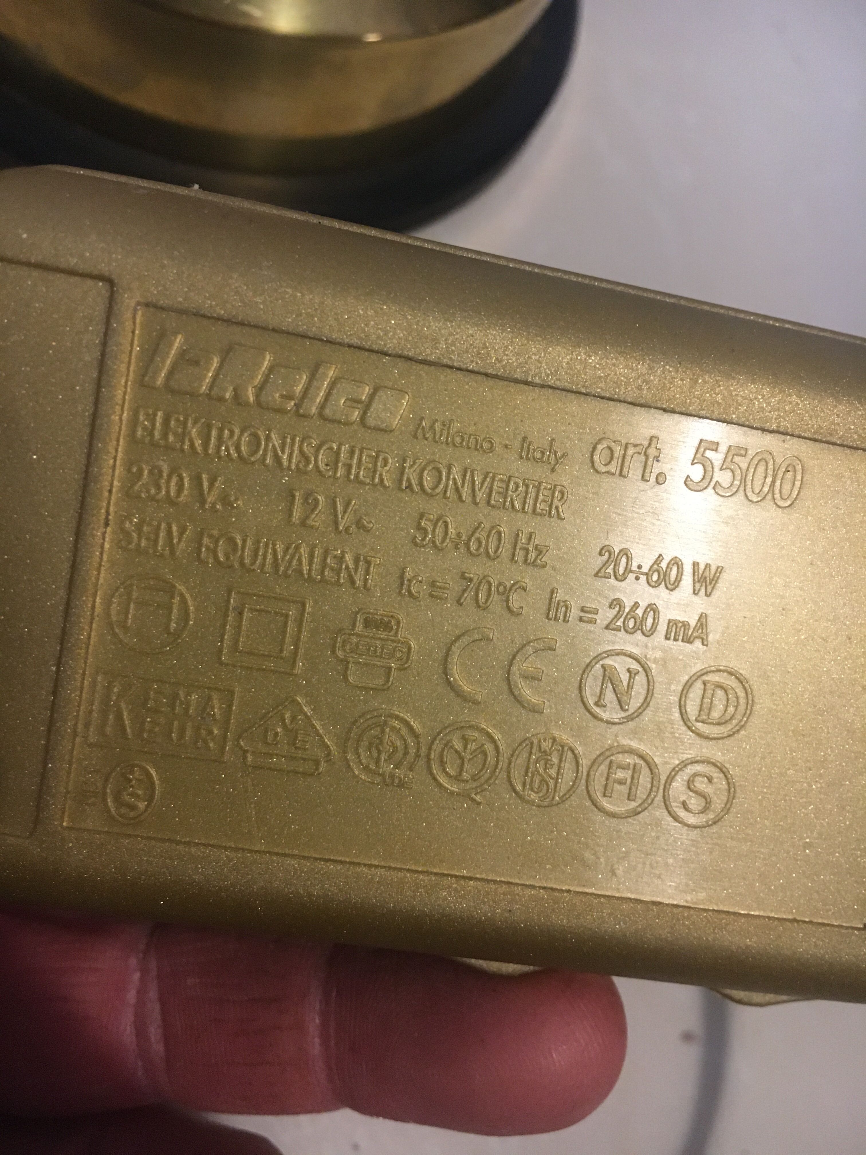 Lamp Relco Milano Italy