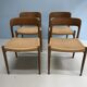 Set de 4 chaise N.O.Moller