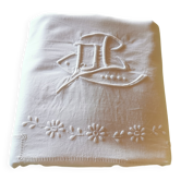 Old monogrammed fabric