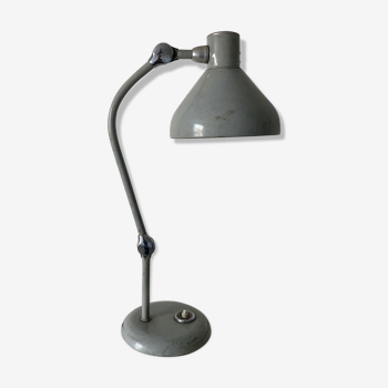 Lampe industrielle grise jumo GS1 vintage 1950