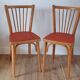 Pair of Baumann bistro chairs N°12 50s