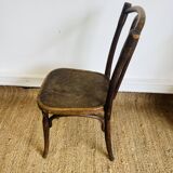 Antique bistro chair – J & J Kohn – curved wood