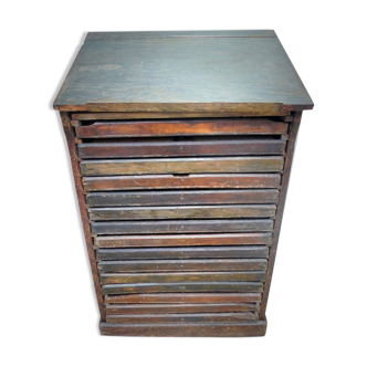 Meuble de metier d'impimerie