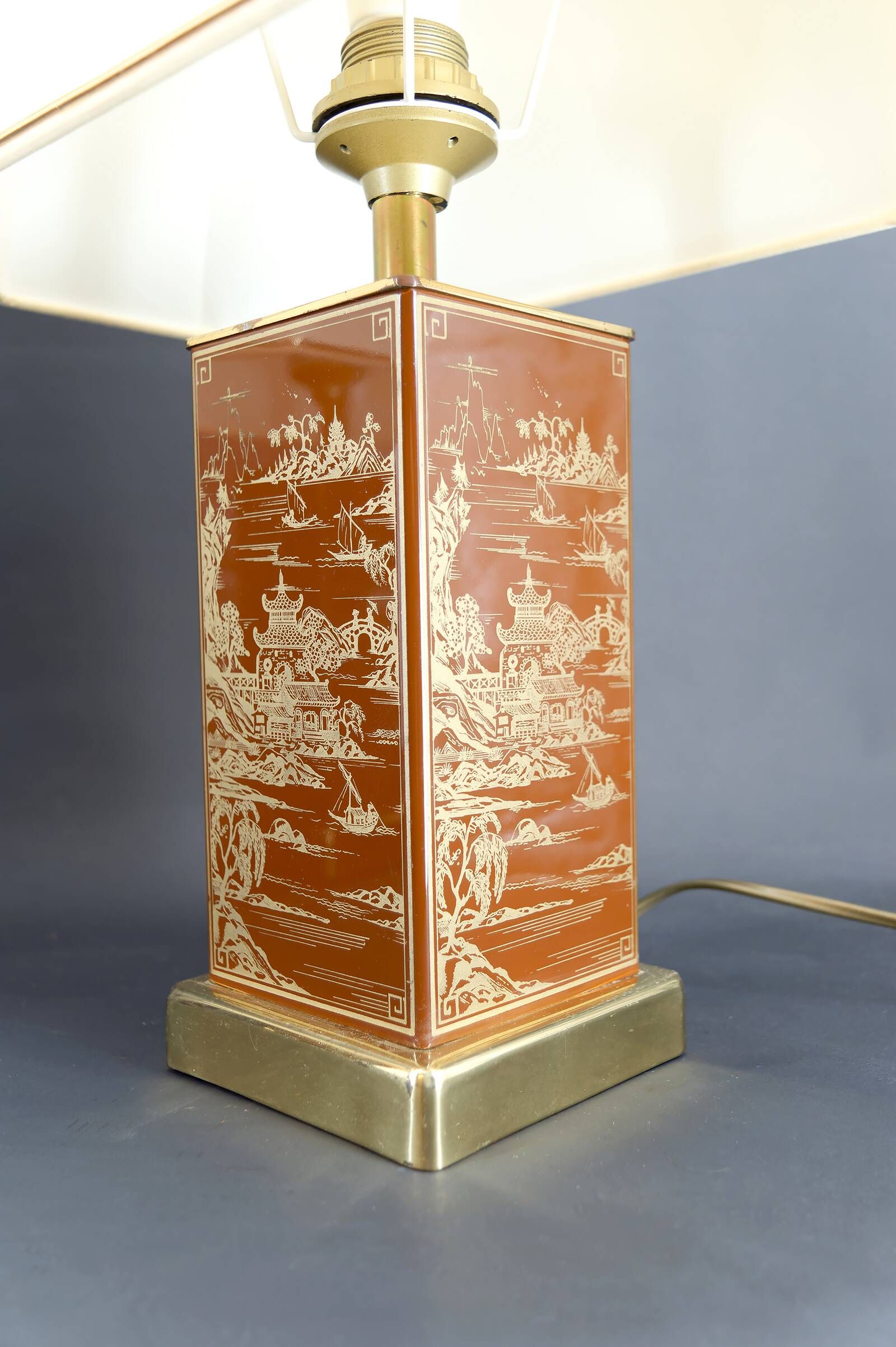 Pair of Chinese and Japanese Style Lamps