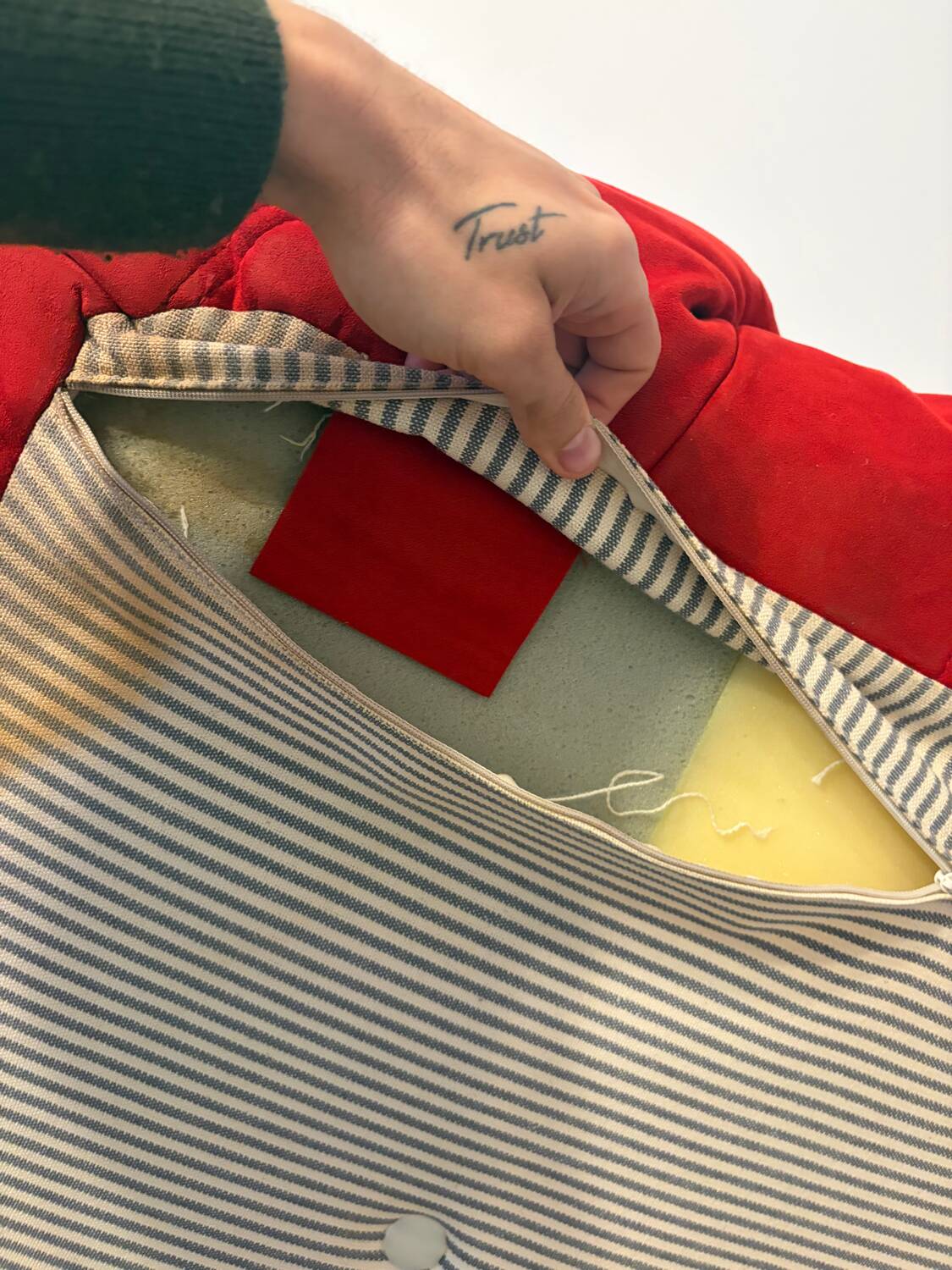 Ligne Roset Togo 3-seater alcantara Red Goya August 2010