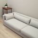 Grey sofa, Scandinavian design, 00s