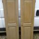 Pair of doors with old green patina