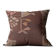 Housse de coussin en kilim antique en terre cuite rustique, 45x45 cm, coussin tissé à la main