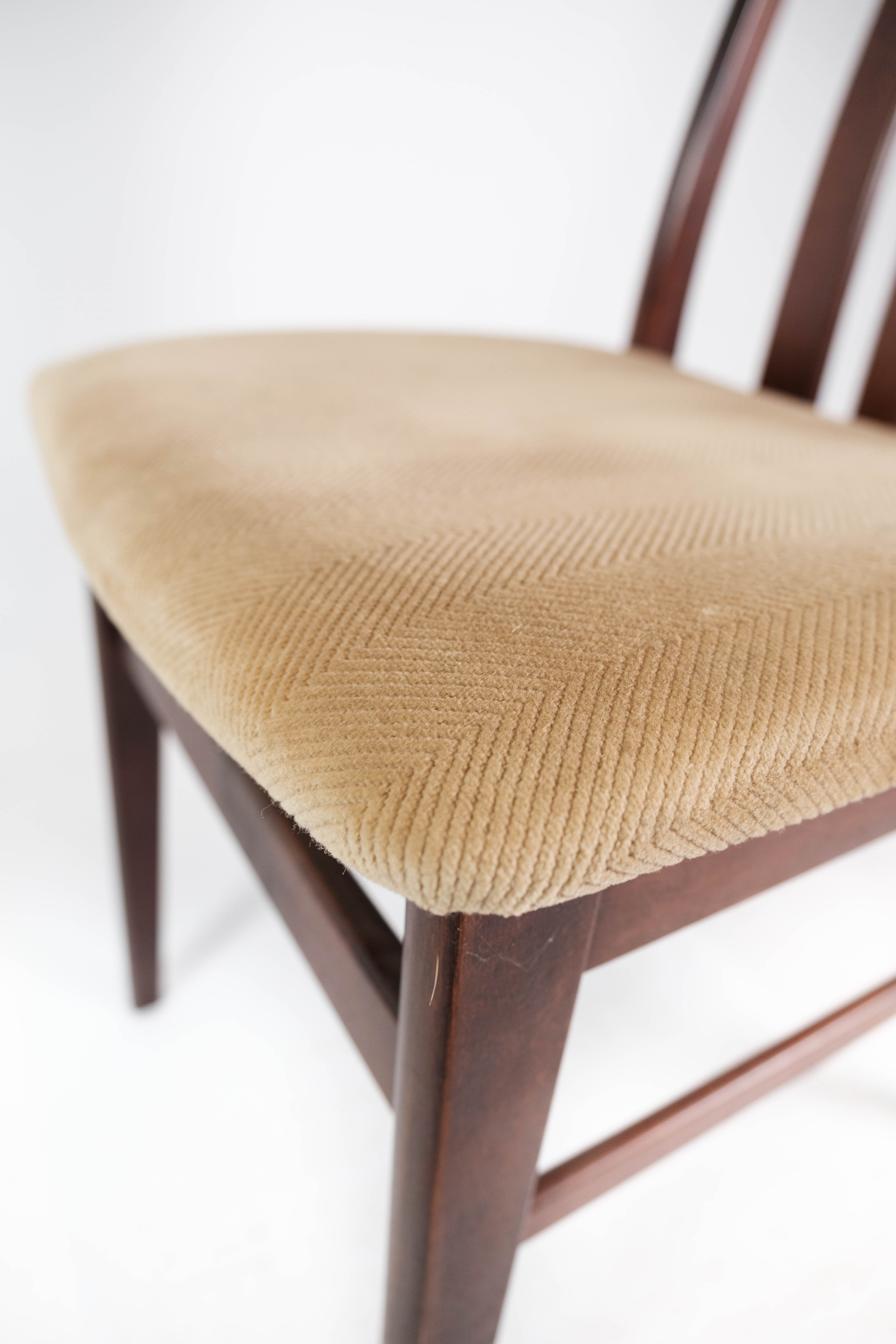 Set of four dining room chairs of mahogany of Danish design by Farstrup, 1960s