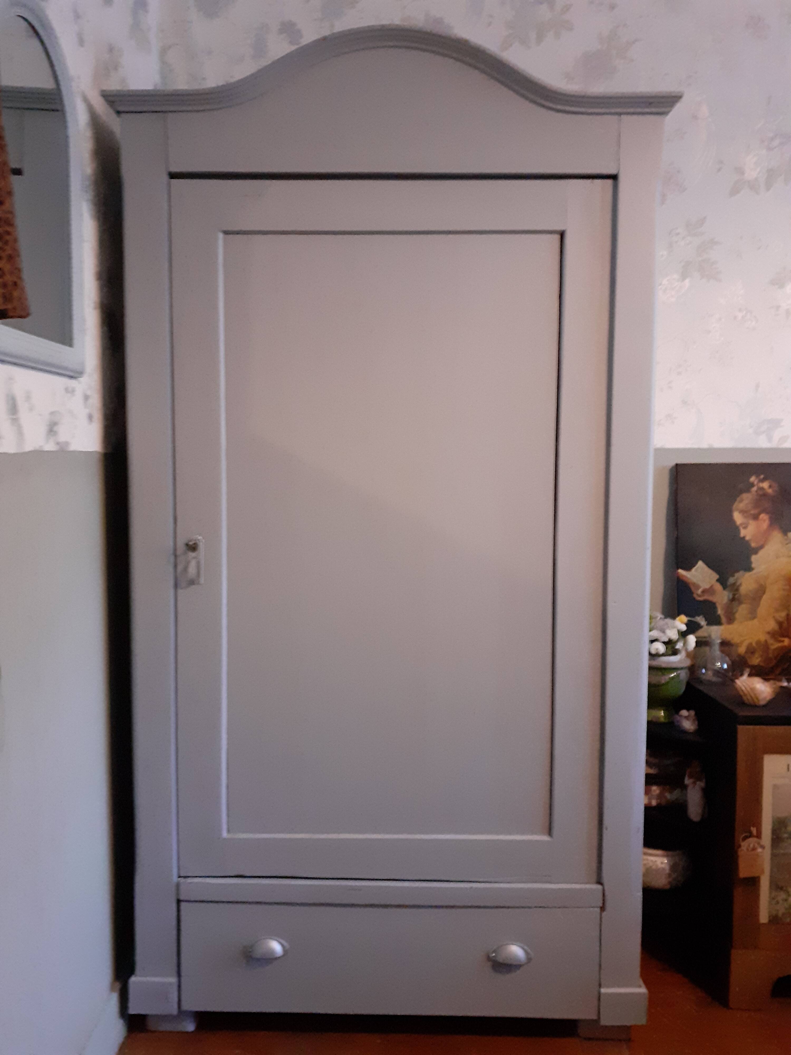 Vintage gray cabinet