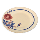 Vintage ceramic dish KG Lunéville pink patterns