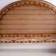 Vintage rattan headboard 160
