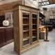 Showcase in oak from the late 19th century.