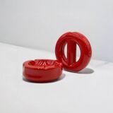 Décor en céramique des années 60 par Pareschi Laveno : ensemble cendrier et vase