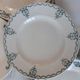 Set of 6 flat plates mismatched nineteenth century, St Amand, Digoin, Moulin des Loups, Lonchamp
