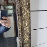 Ancien miroir doré Napoléon III,  91×61cms