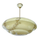 Art Deco Pendant Light, Marble Glass Amber Ivory, Alabaster Style, Vintage Chandelier