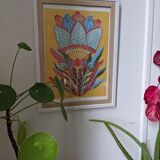 illustration fleurs jaune