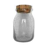 Blistered and blown glass jar