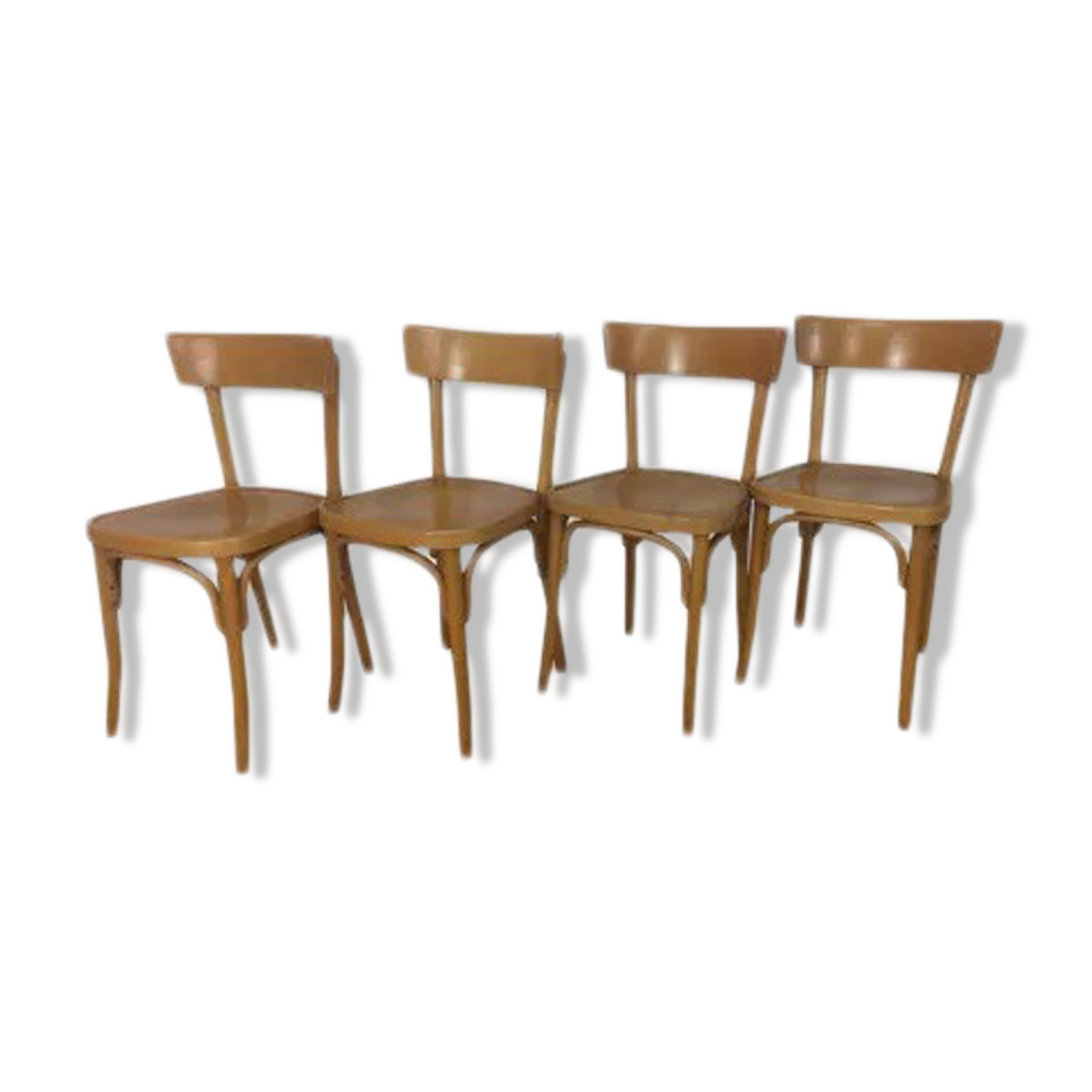 4 vintage bistro chairs 60s