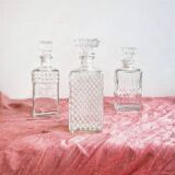Vintage carafes chiseled glass