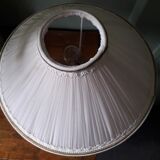 Vintage lamp from the 1940s with its pleated lampshade