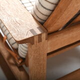 Børge Mogensen Sled Chair Model BM-2254 in Oak