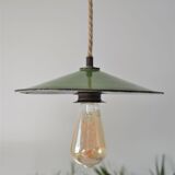 Industrial suspension, green enamel shade