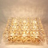 Large faceted crystal ceiling light by Kinkeldey, Germany, 1970s.