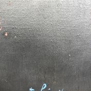 Huile sur toile abstraite signée Echegut, XXème