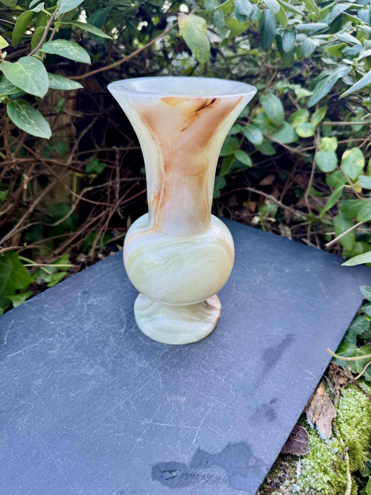 Large onyx vase Italy 1960s