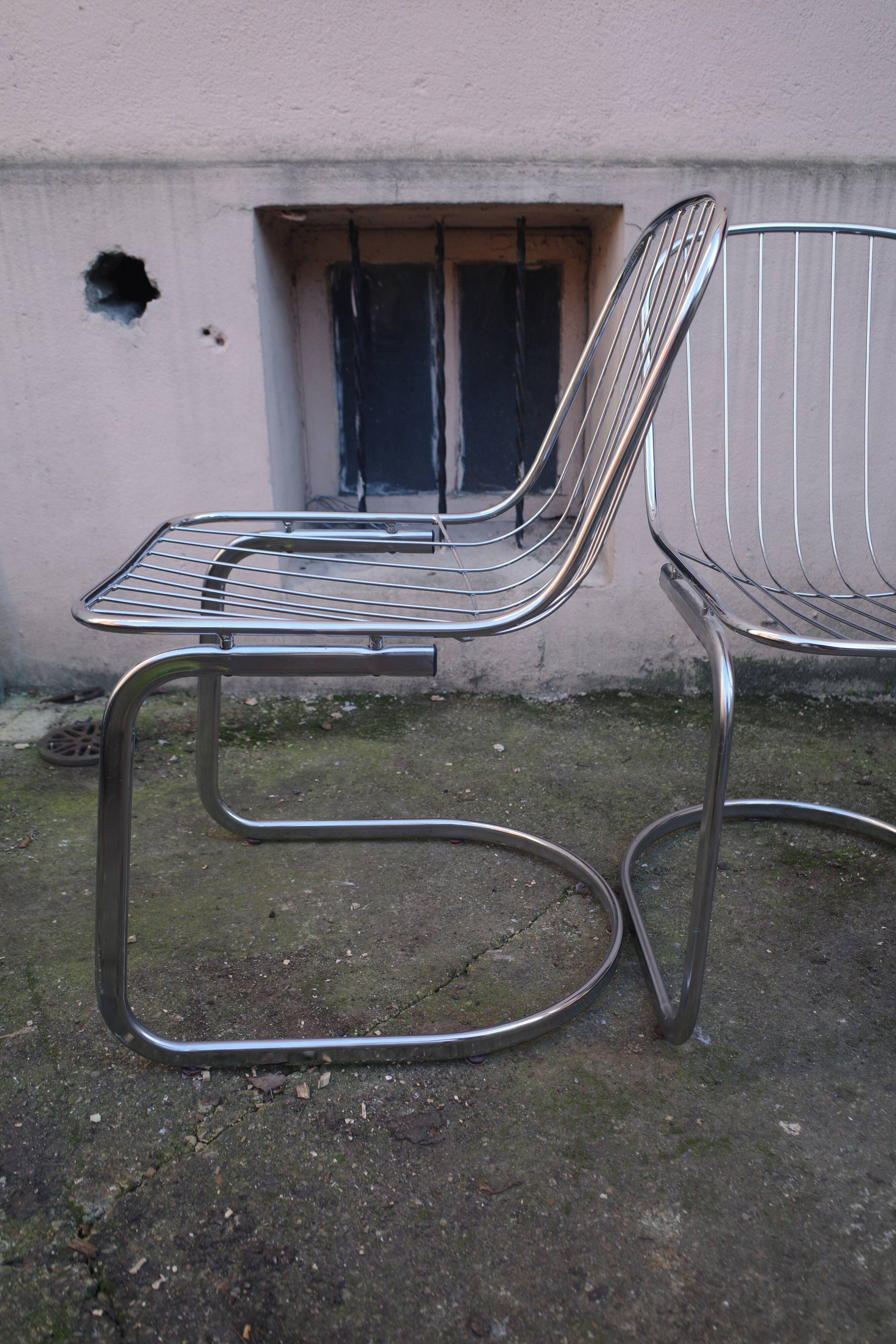 Lot of 4 chairs Gastone Rinaldi