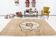 Tapis oushak en laine marron et beige 286x181cm