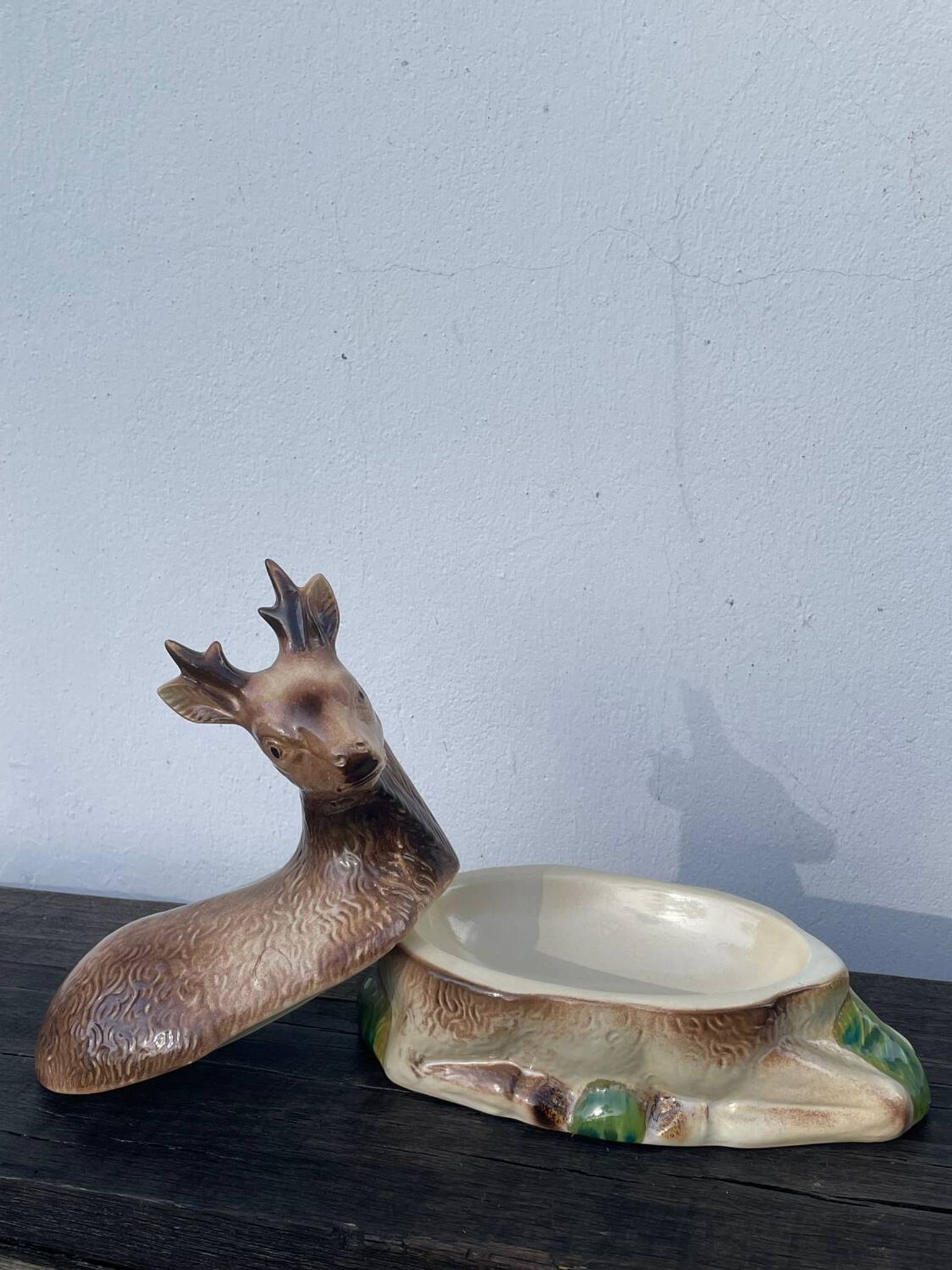 Cerf boîte céramique