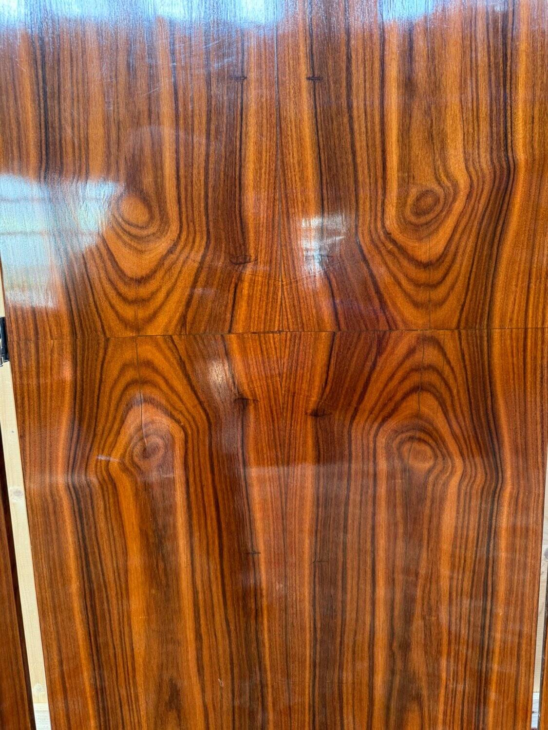 Triptych screen – Art Deco period – Walnut veneer