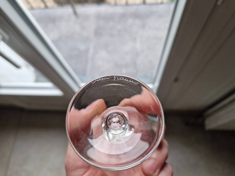 Set of 6 Daum crystal wine glasses, Orval model - 11cm - in a gift box