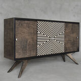 Sideboard with hand-painted pattern, 1960