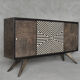 Sideboard with hand-painted pattern, 1960