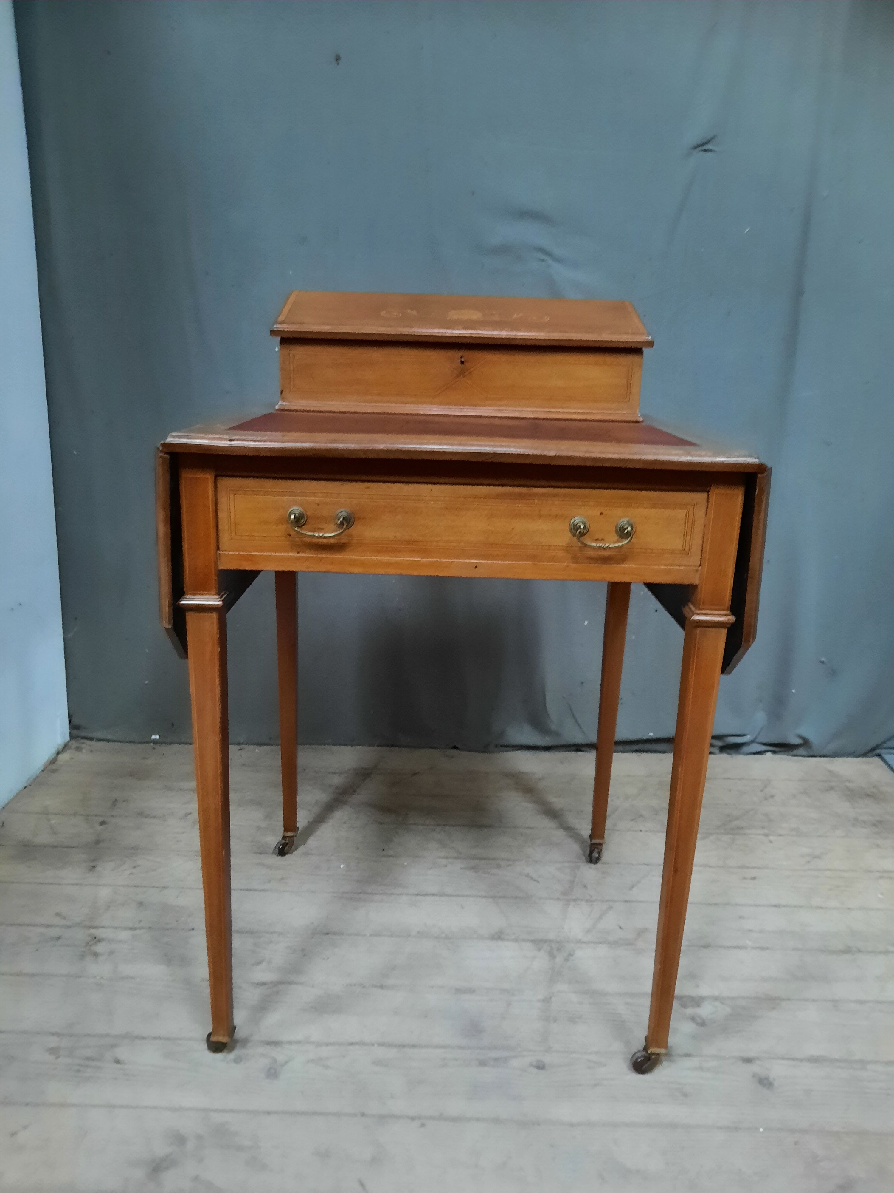 English tiered Burreau and 2 lids