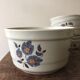 Salad bowl and 5 assorted hollow plates St-Amand Sologne