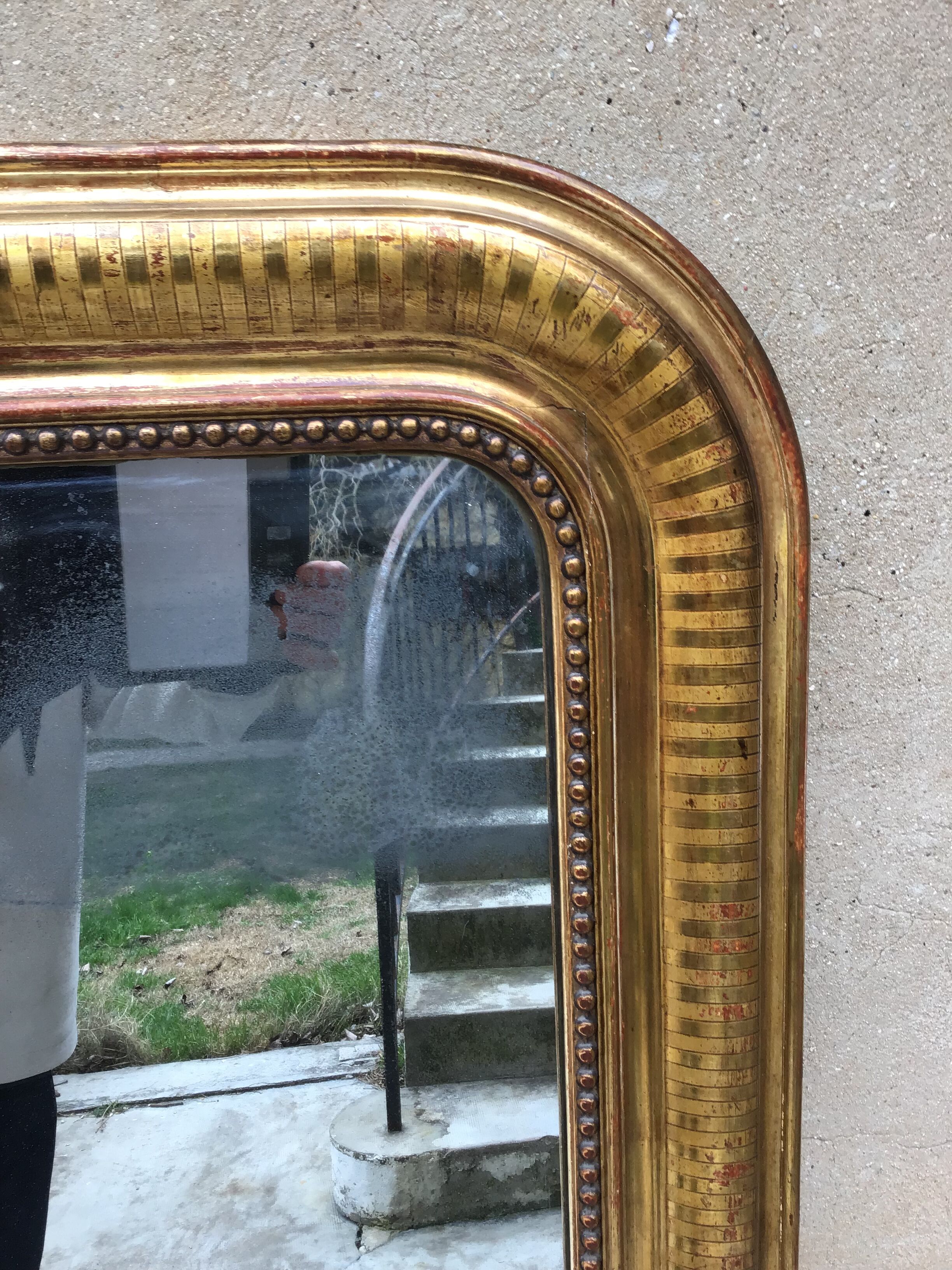 Mirror Louis Philippe gilded 142x98