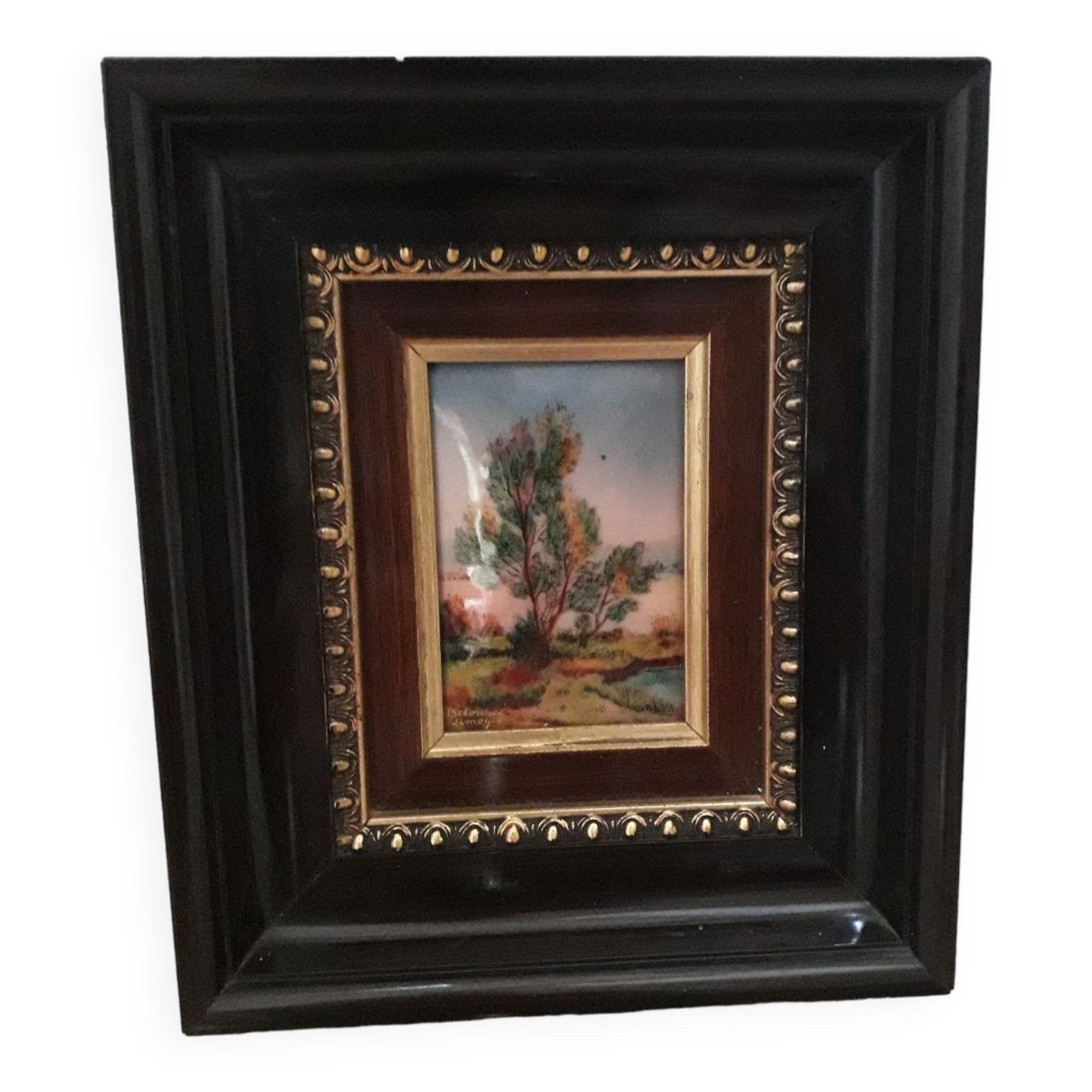 Limoge enamel painting by Betourne