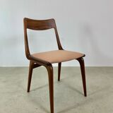 4x Alfred Christensen pour les chaises de salle à manger Slagelse Møbelvaerk 'Boomerang'