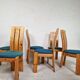Set of 6 Danish pine dining chairs, 1970s