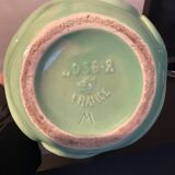 Vintage glazed ceramic vase France