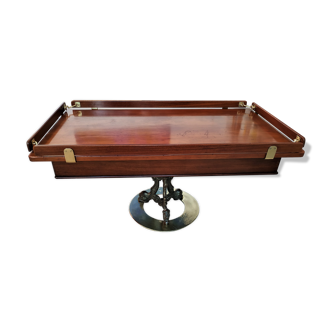 Table basse marine en acajou massif