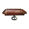 Marine bass table in solid mahogany