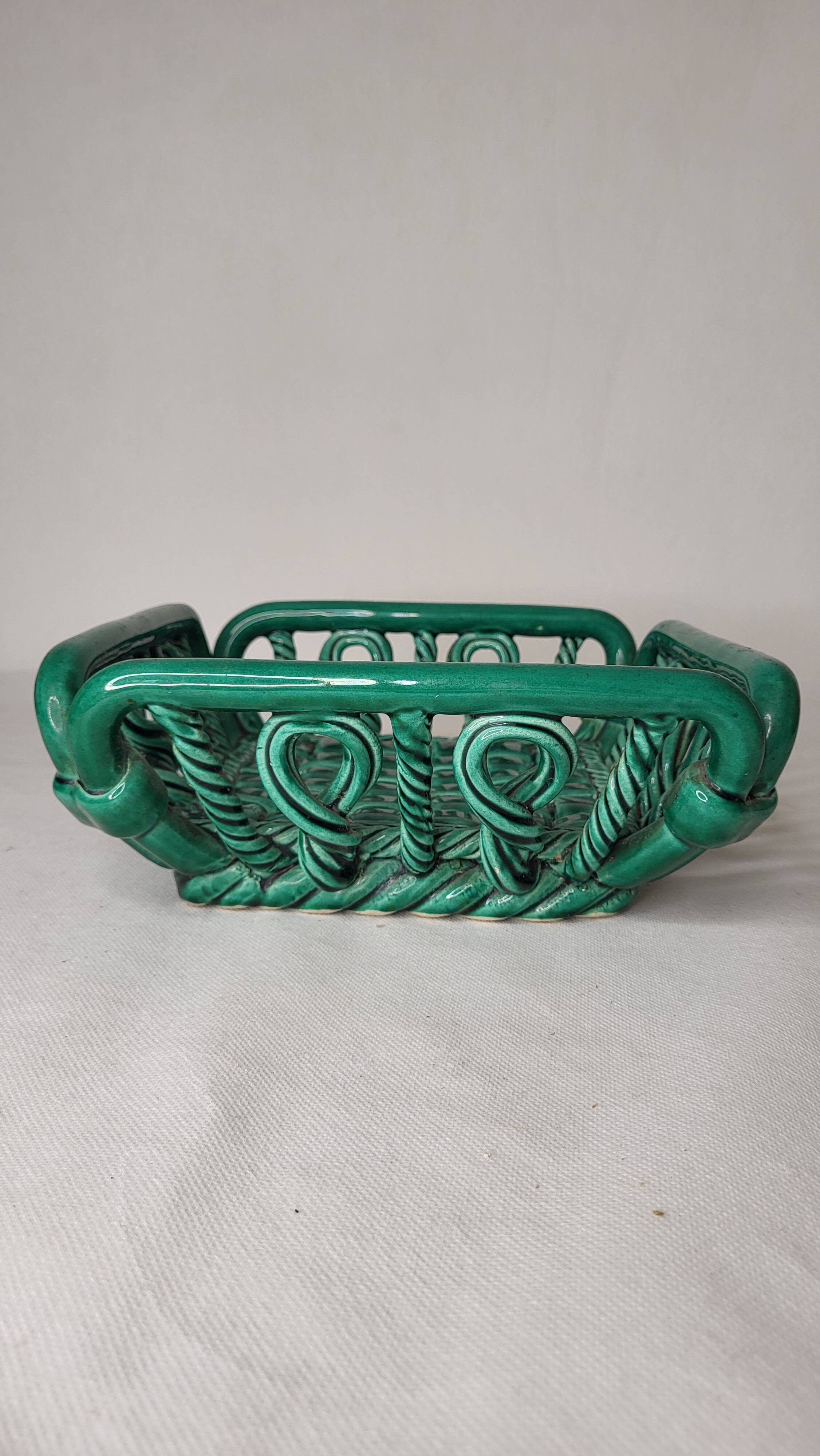 Vallauris ceramic basket